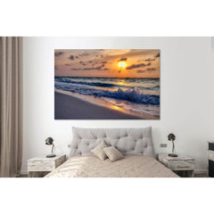 Dawn by the sea №D1756 Ready to Hang Canvas PrintCanvas art arrives ready to hang, with hanging accessories included and no additional framing required. Every canvas print is hand-crafted, made on-demand at our workshop and expertly stretched around 100%