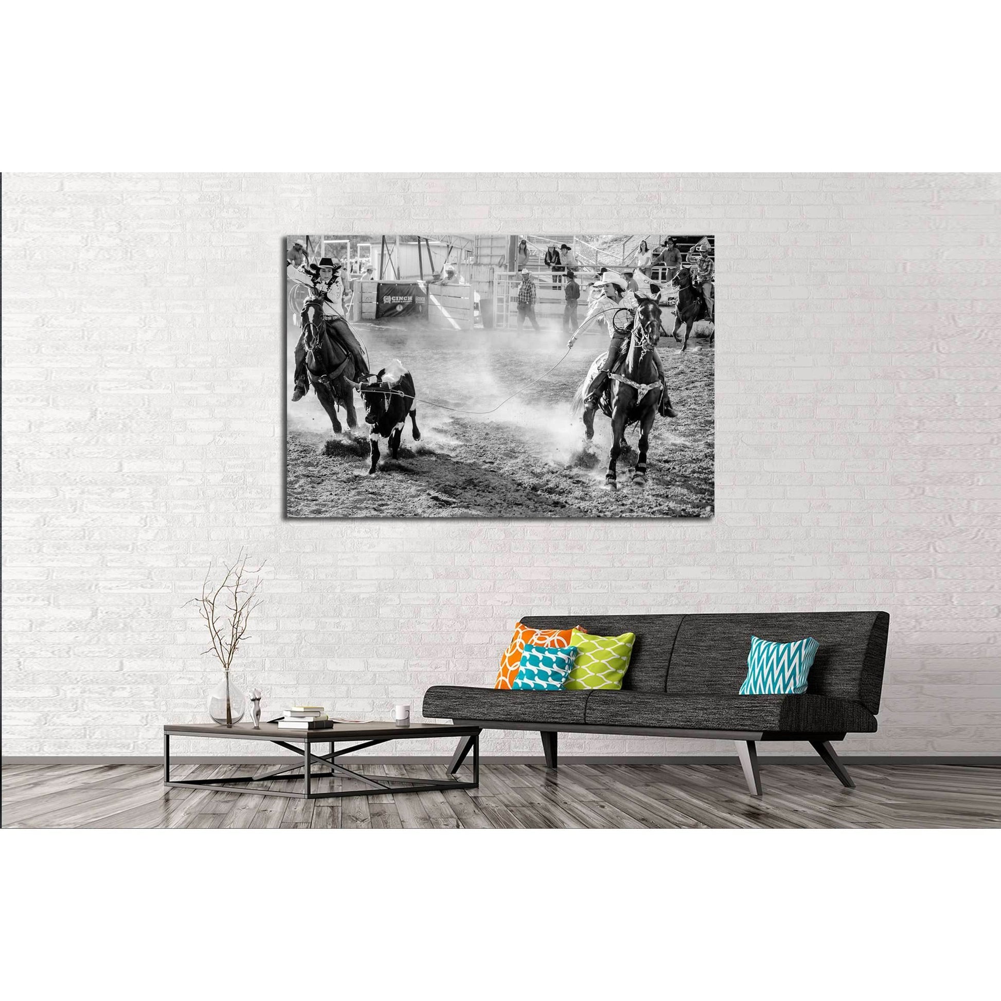 Black & white horses wall art №5002Canvas art arrives ready to hang, with hanging accessories included and no additional framing required. Every canvas print is hand-crafted, made on-demand at our workshop and expertly stretched around 100% North American