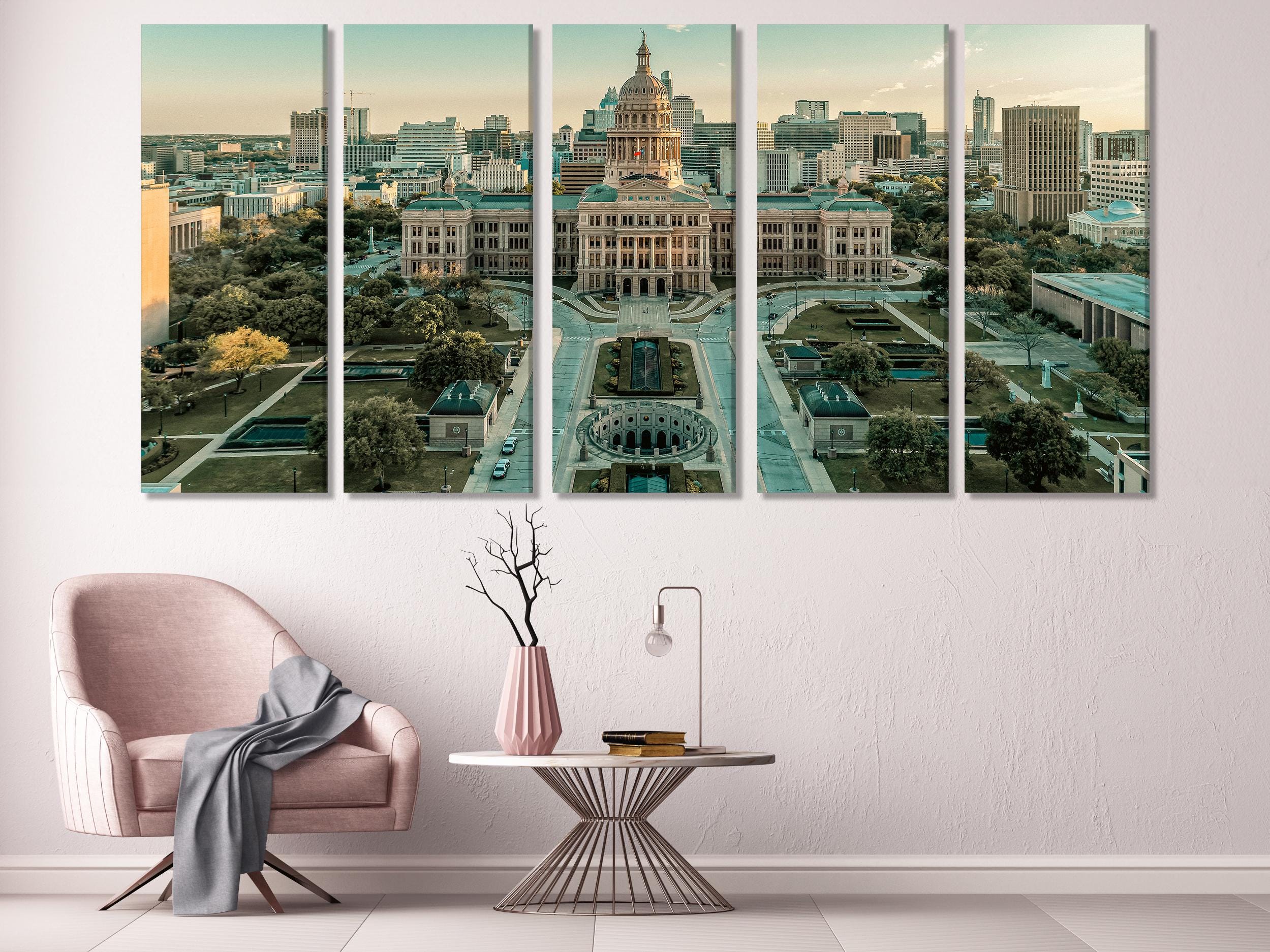 Texas Capitol Canvas Art Austin Wall Art Austin Canvas Print Austin City Wall Decor Texas Capitol Art Print Texas Wall Art Austin Art