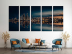 Dubai Canvas Art Dubai Wall Art Dubai Office Decor Night City Art Print Dubai Cityscape Wall Decor Dubai Poster Print Dubai Canvas Art