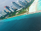 Large Miami South Beach Canvas Print, Aerial Florida Coastline Wall Art, XXL Miami FL Artwork, Stunning Miami Beach Canvas for Modern Decor