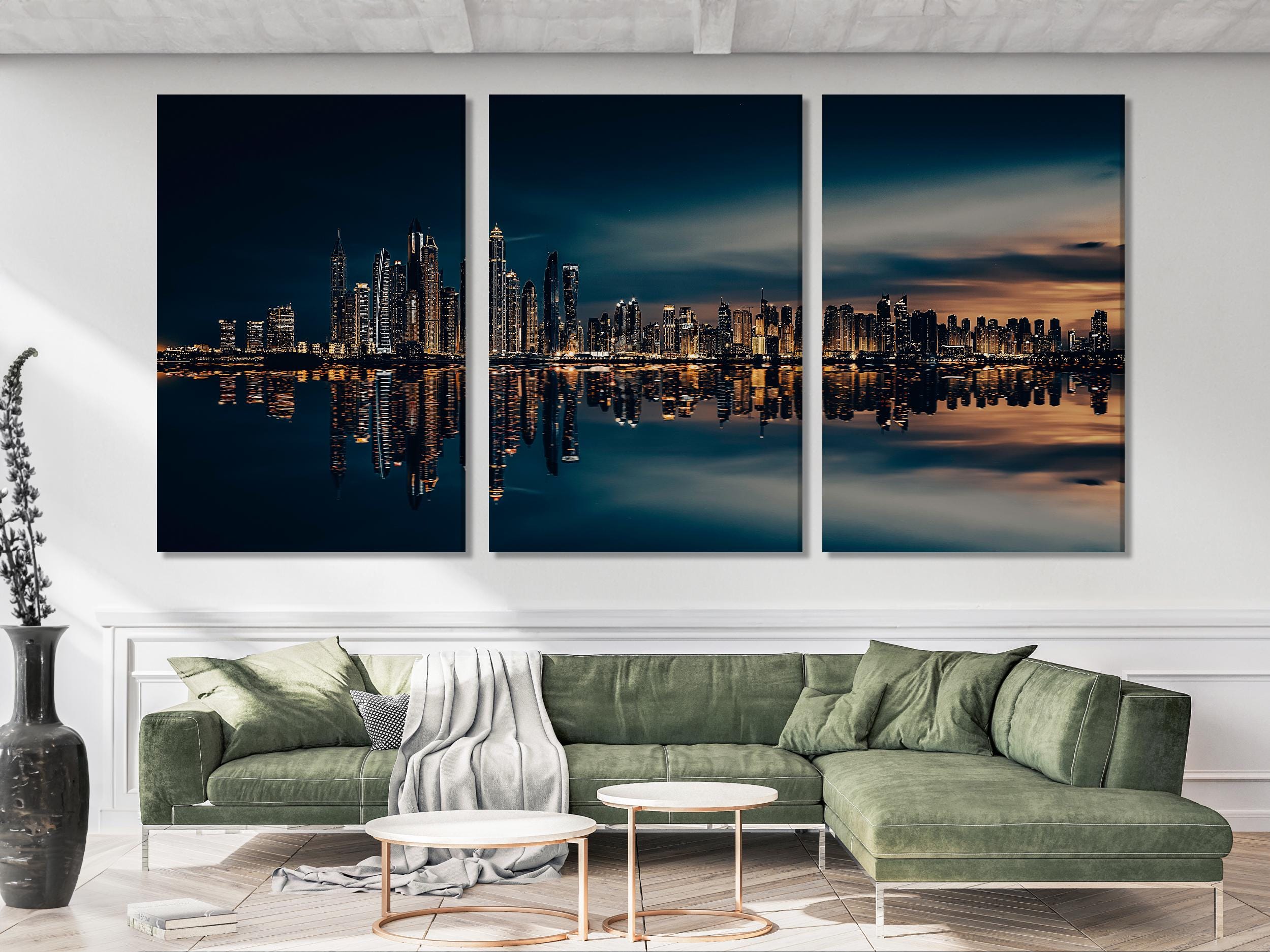 Dubai Wall Art - Modern Dubai Canvas Print, Large Dubai Wall Decor, Room Decor Dubai Artwork Gift Idea, Dubai Art Print, Dubai Cityscape Art