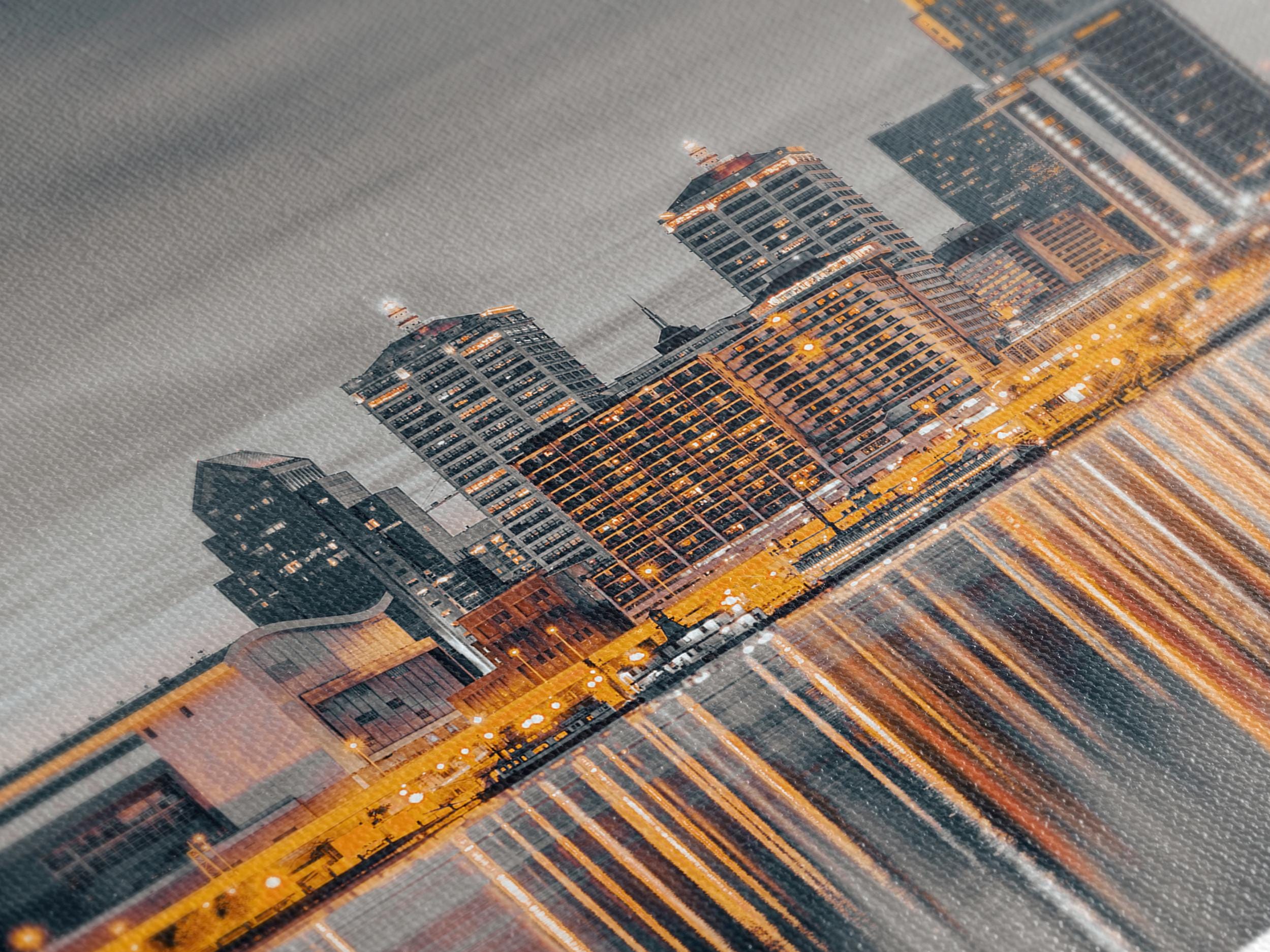 Louisville Skyline Canvas Print – Louisville Cityscape Wall Art, Louisville Wall Art, Louisville KY Artwork for Living Room or Office Decor