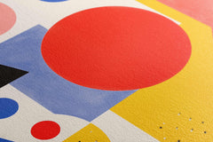 Polka Dot Geometric Art Print   