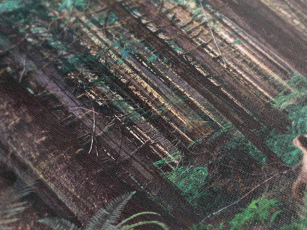 Forest Bear Family Canvas Wall Art, 3-Panel Woodland Wildlife Print, Rustic Farmhouse Decor, Country Home Woodland-Inspired Wall Art Print