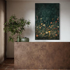 Art mural champ de fleurs sauvages - Art sur toile botanique vintage, Décor floral rustique, Déco murale de ferme moderne, Impression sur toile champ de fleurs