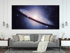 Canvasprint van het Sombrero-sterrenstelsel, wandkunst uit de ruimte, astronomische Melkwegkunstprint, sterren uit het kosmische universum, fotografie van nevels in de diepe ruimte
