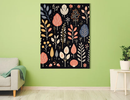 Playful Leaves Painting