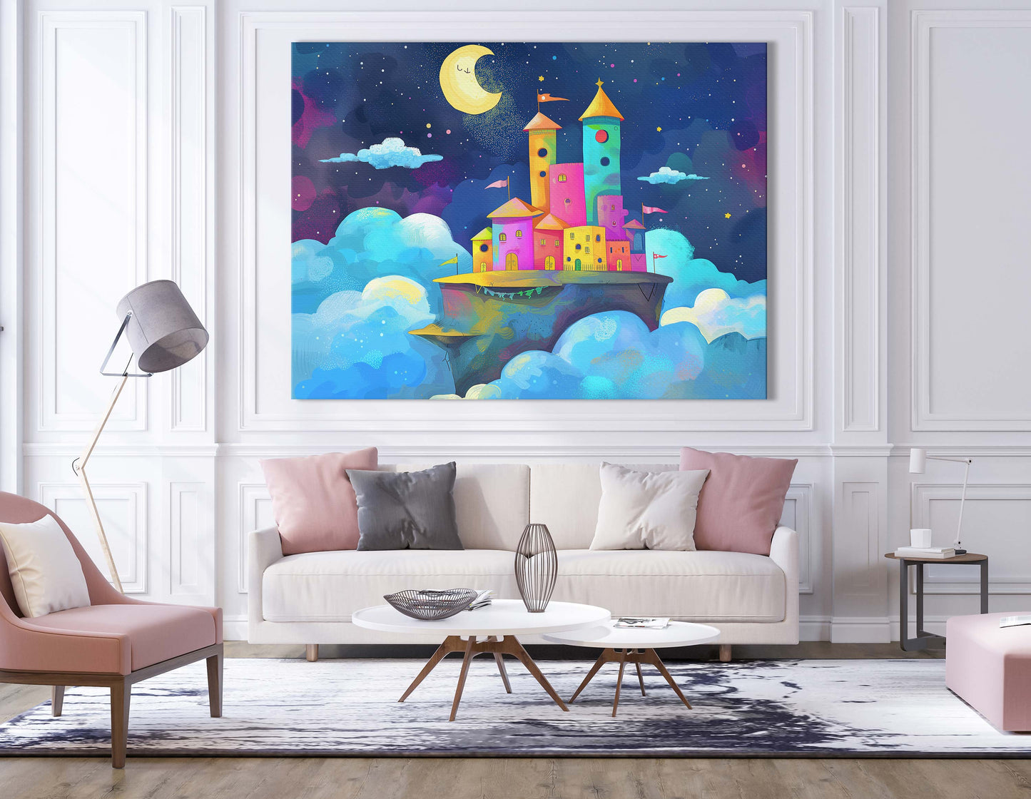  Enchanted Cloud Castle Wall Decor