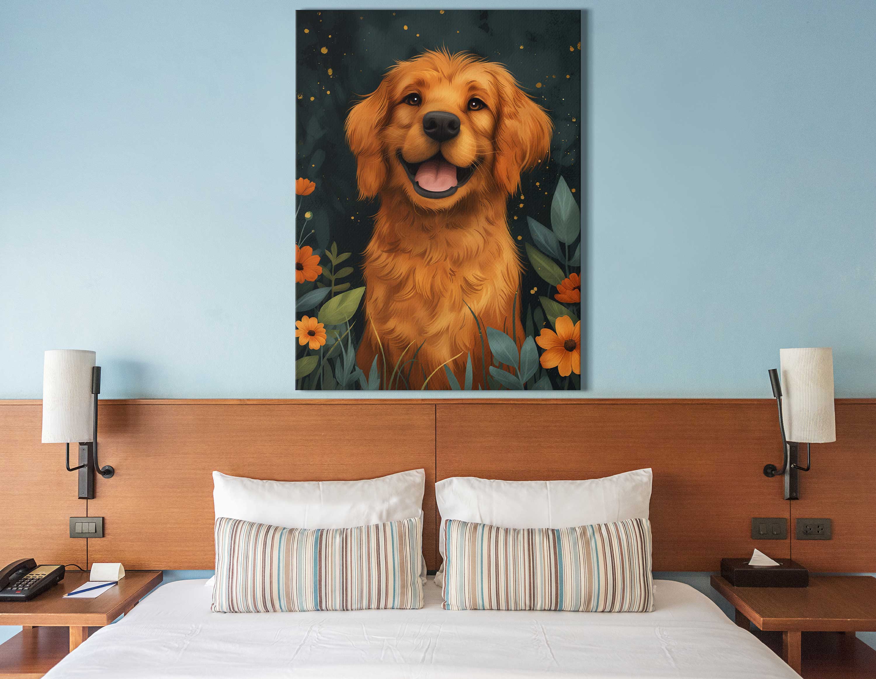   Golden Canine Illustration
