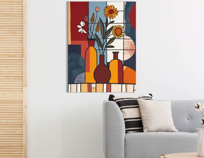 Colorful Vase Canvas