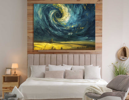 Van Gogh Inspired Tornado Wall Art