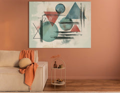 Boho Style Geometric - Canvas Print