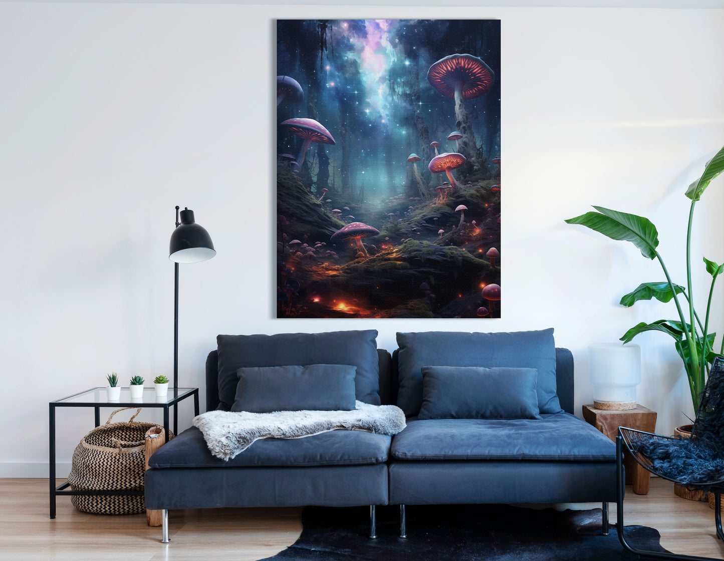 Cosmic Fantasy Forest - Canvas Print