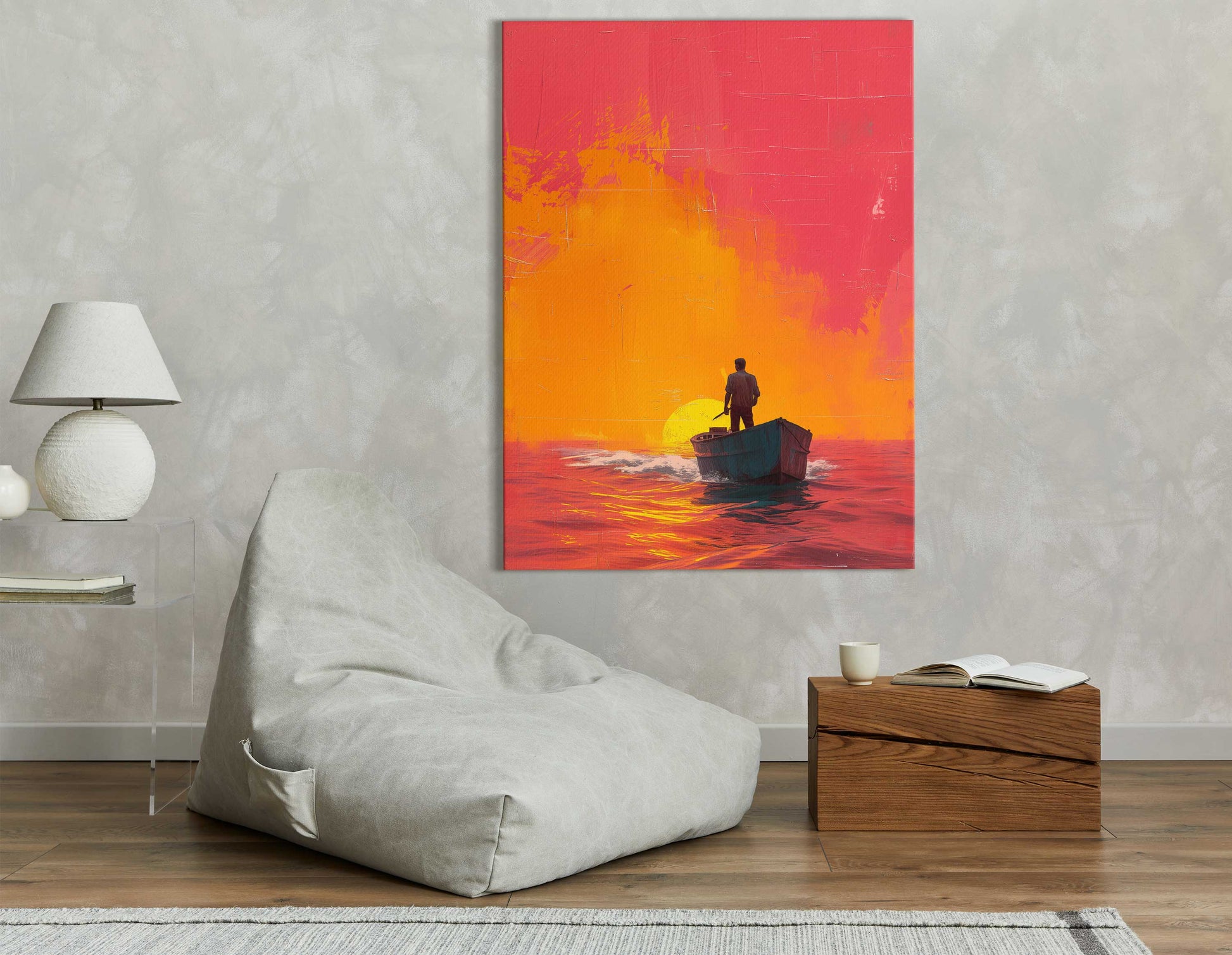 Seascape at Dusk Print