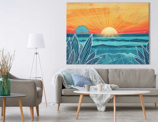Tropical Sunrise Canvas Print 