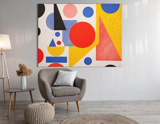 Playful Geometric Wall Art  