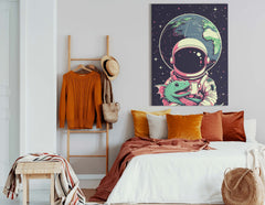 Astronaut with Pet Painting