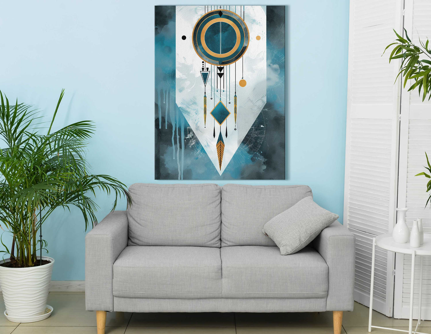 Tribal Abstract Canvas Art 