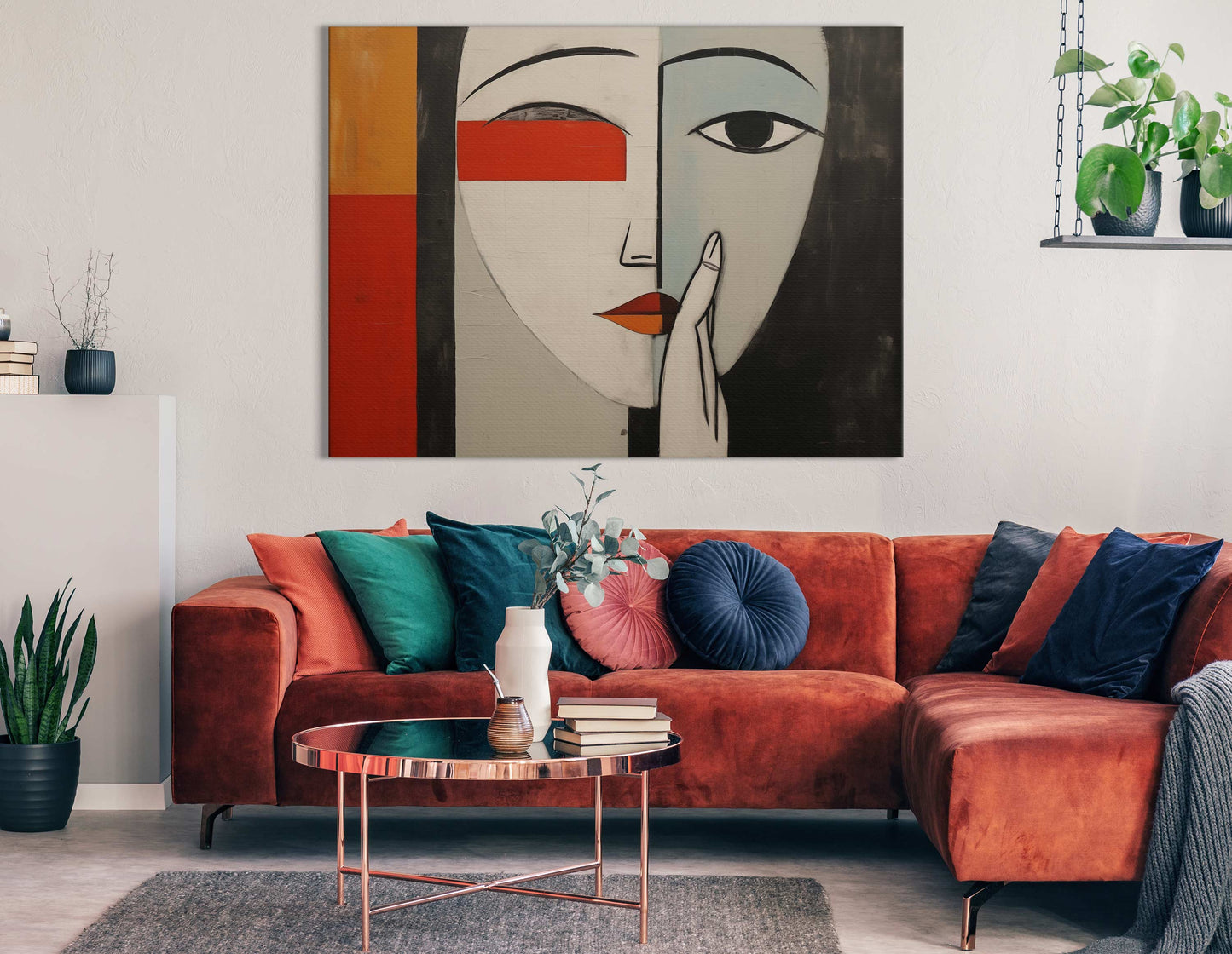 Abstract Face Wall Decor 