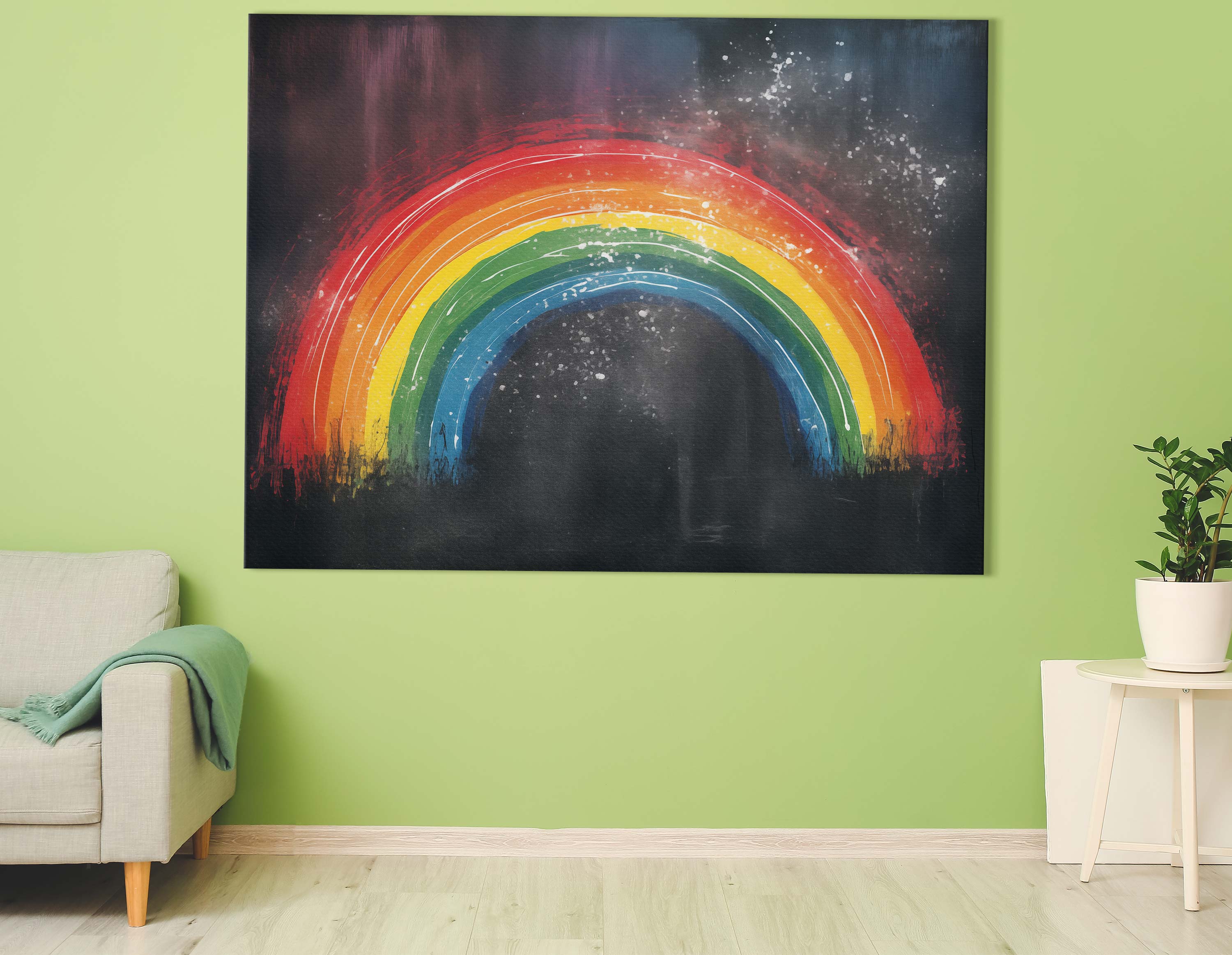 Wall Decor Rainbow Stars 