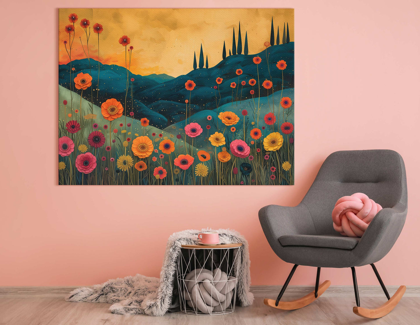   Sunset Blossoms Wall Art