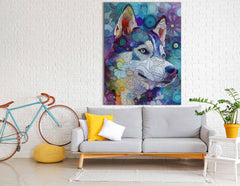 Painting Abstract Husky 