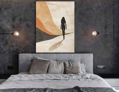 Abstract Walking Figure Decor