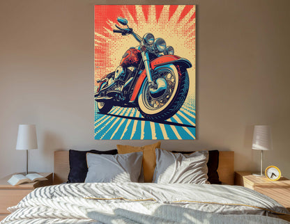 Road King Pop Art - Canvas Print