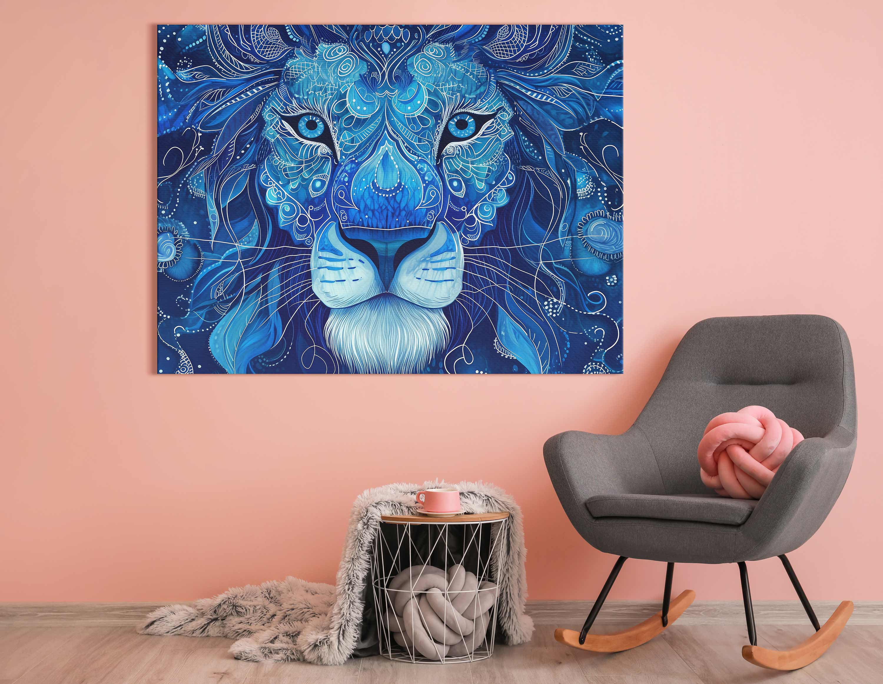 Starry Lion Painting