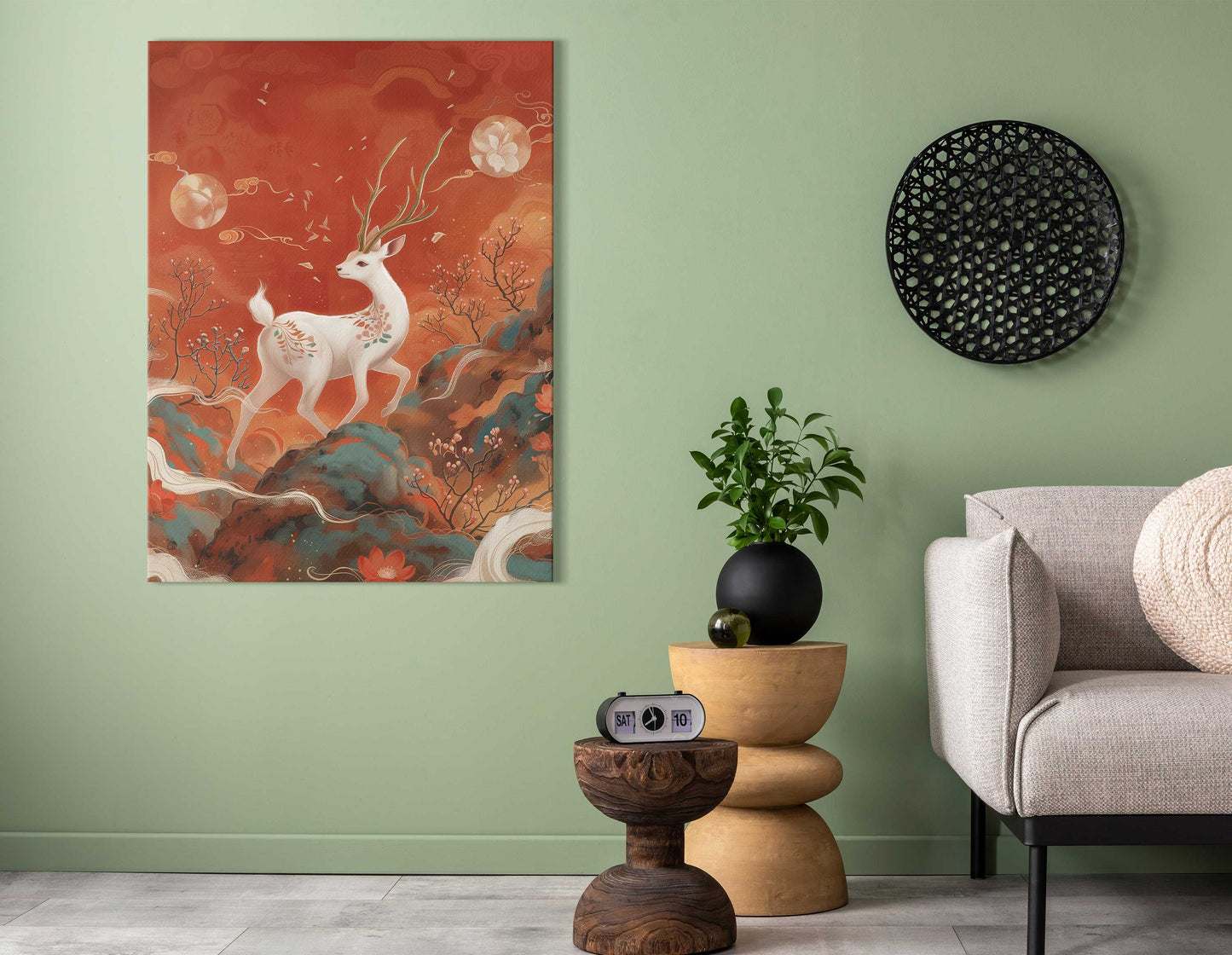 Serene Mythical Creature - Canvas Print