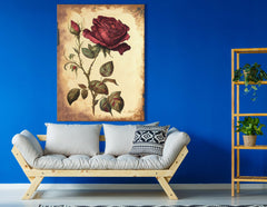 Traditional Rose with Ornate Design Wall Hanging