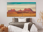 Monument Valley Canvas Print, Large Desert Landscape Wall Art, Iconic Road View Artwork, Southwest USA Art Print, XXL Monument Valley Decor