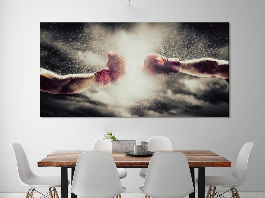 Boxing Gloves Canvas Print - Extra Large Wall Art for Boxing Gym - Oversized Boxing Wall Art for Home Gym Wall Decor, Boxing Gift Idea
