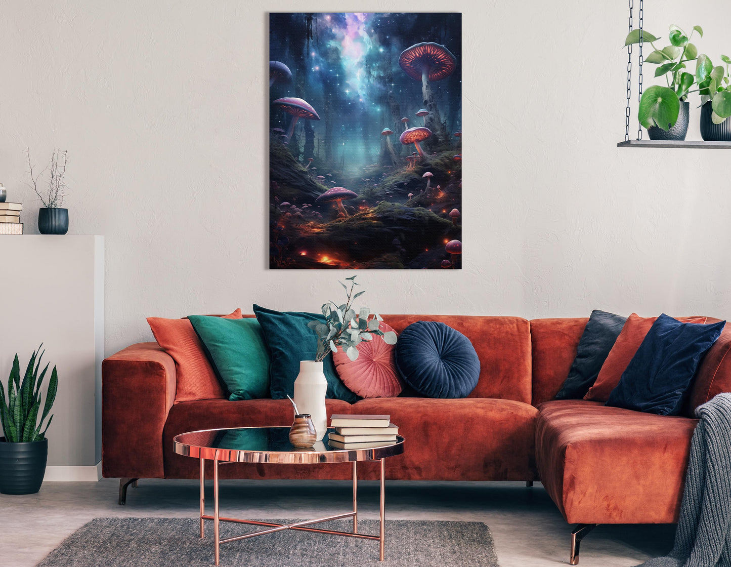 Cosmic Fantasy Forest - Canvas Print