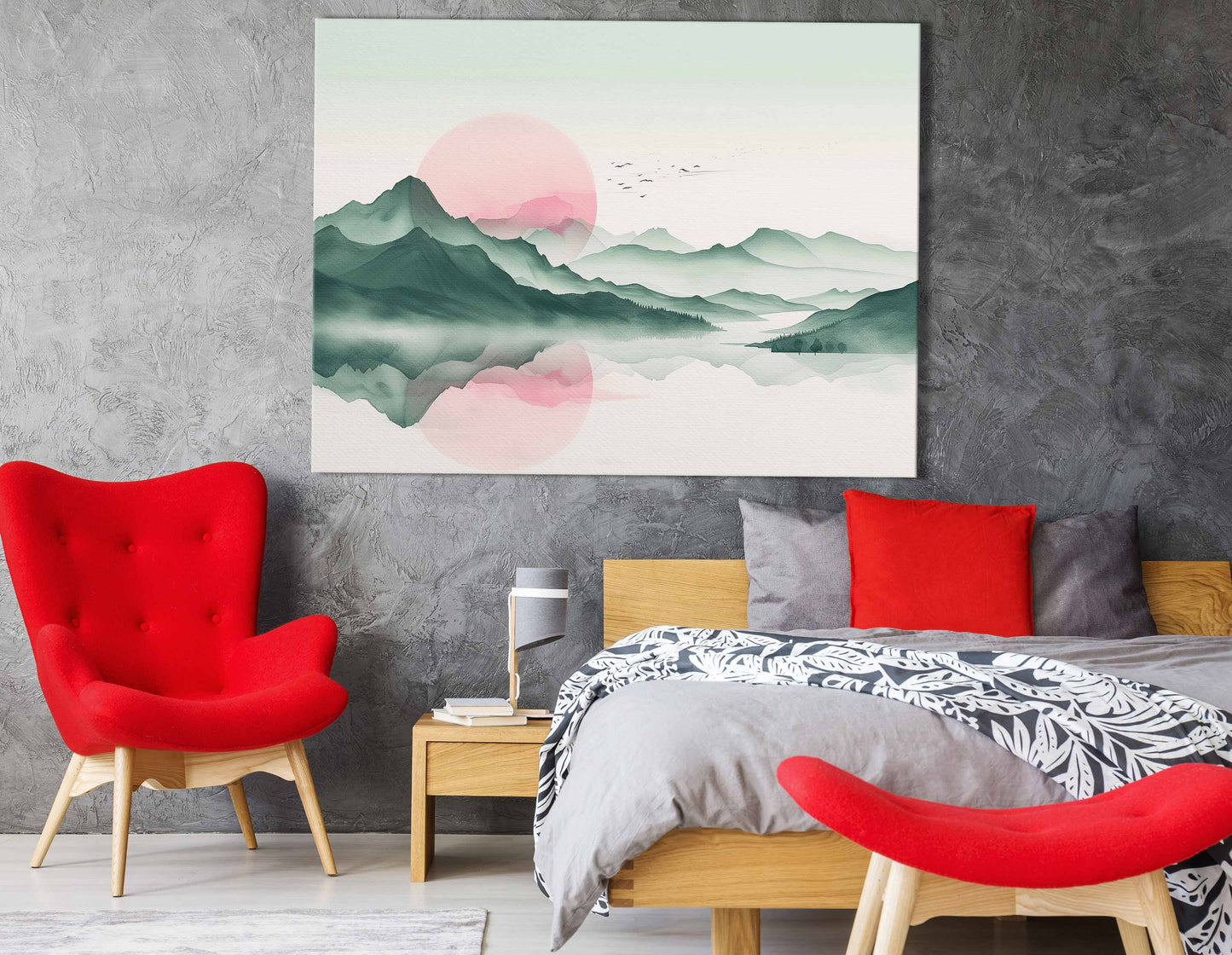 Contemporary Mountain Wall Decor