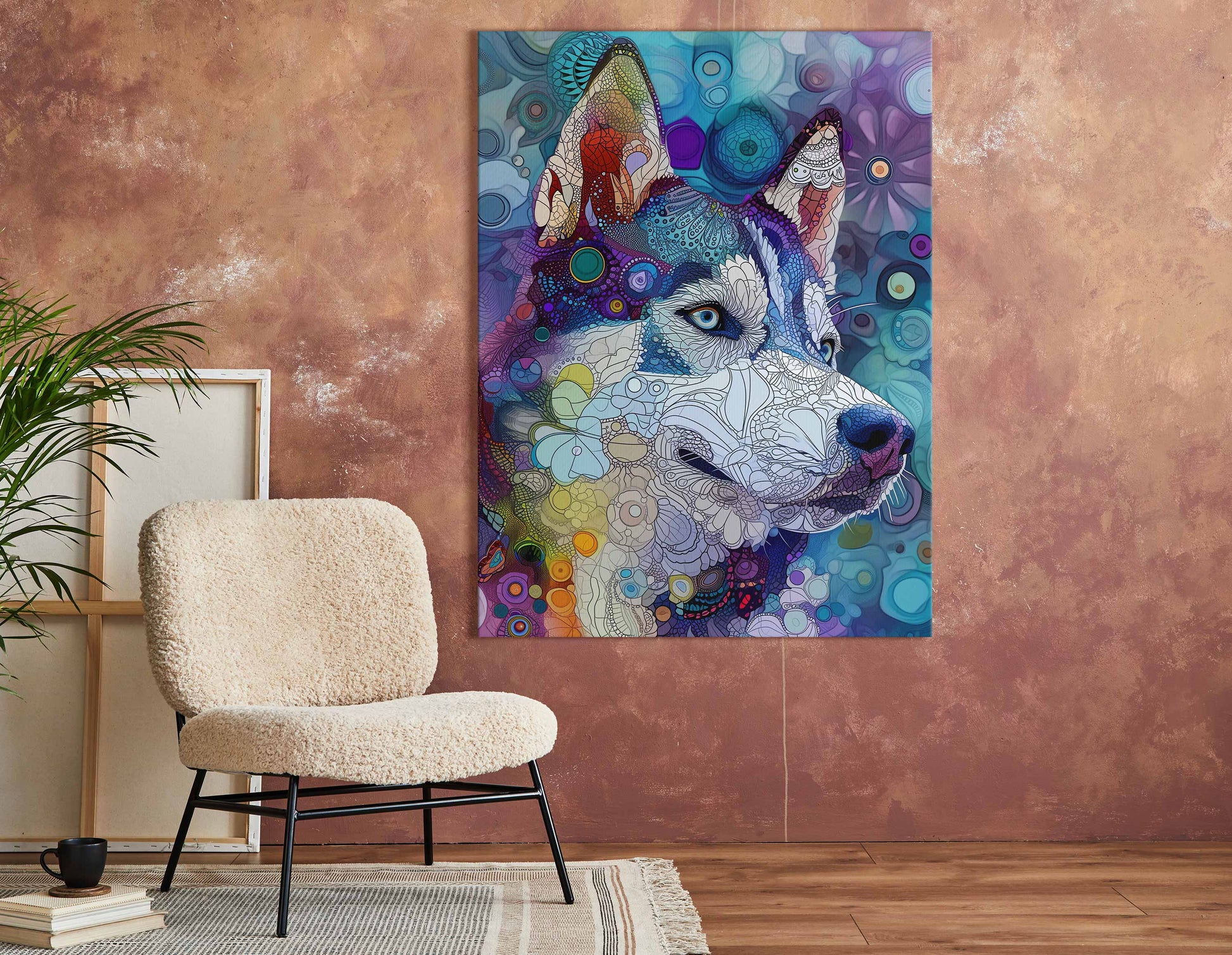 Wall Decor Husky Canvas