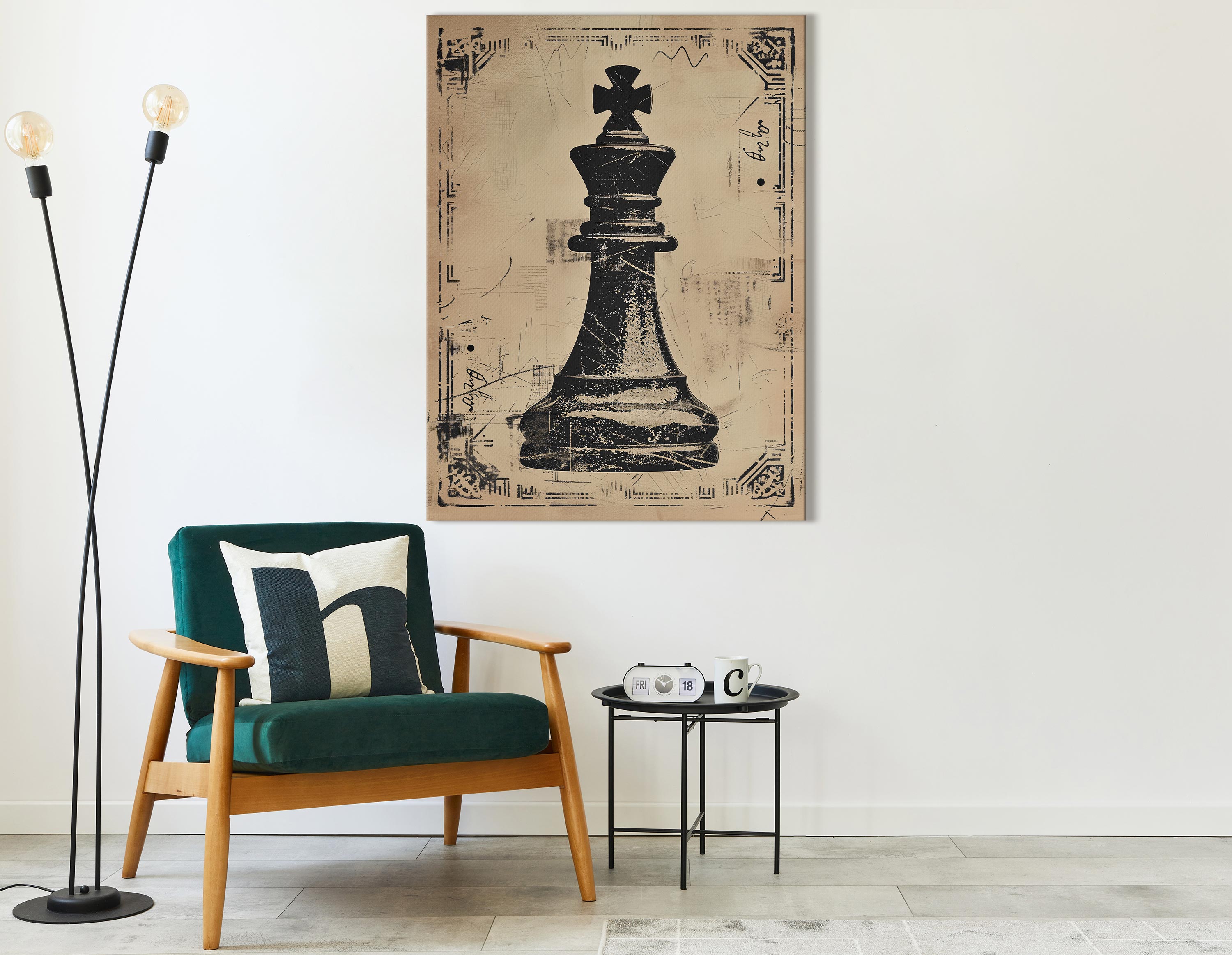 Stamped Chess Artwork