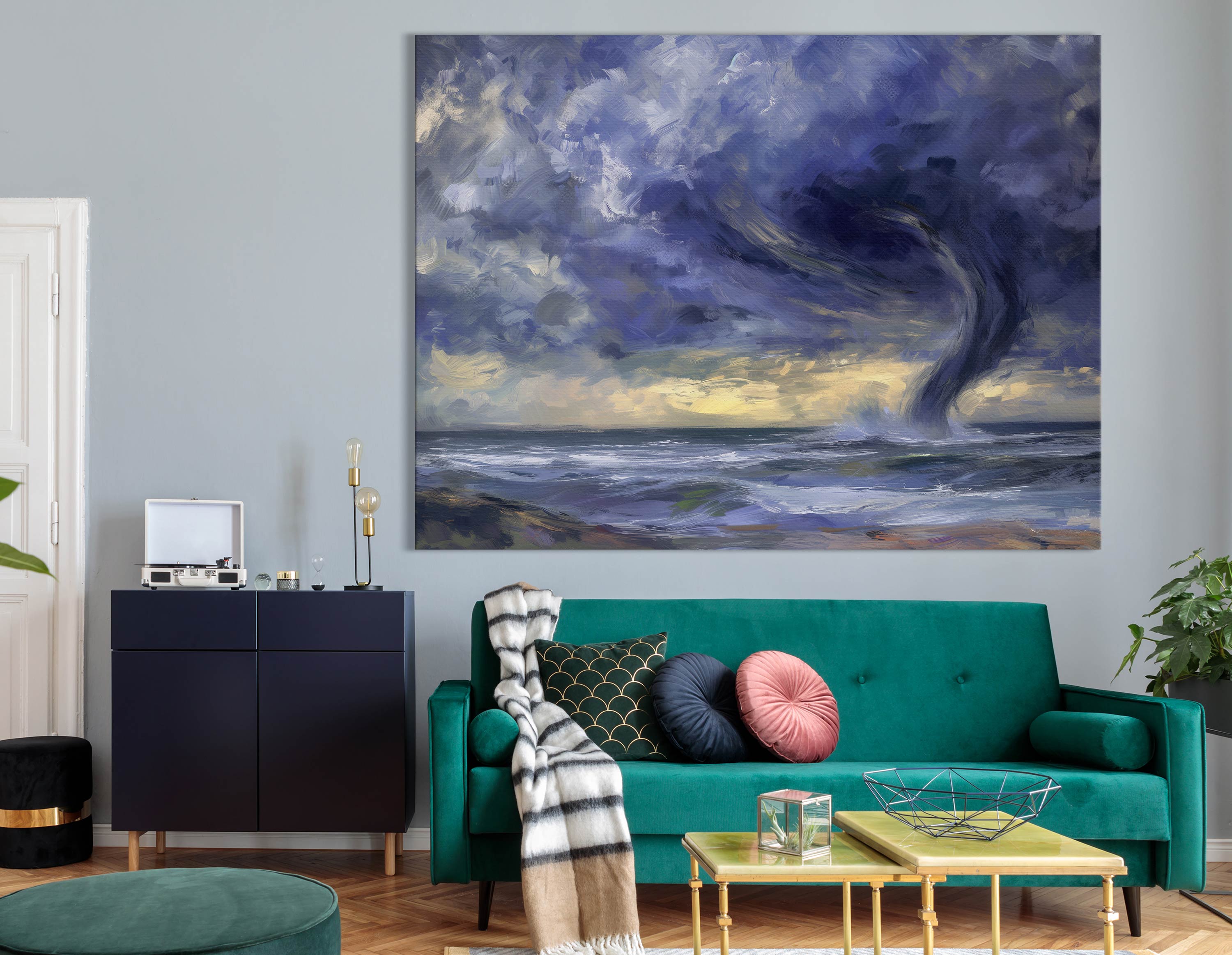  Impressionist Ocean Storm Painting