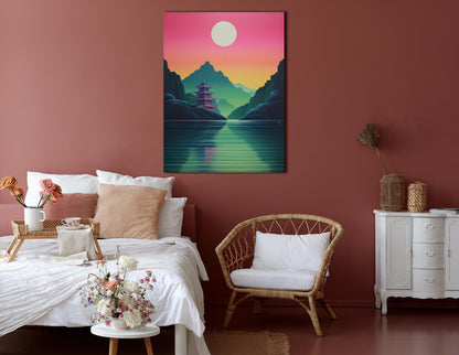 Wall Decor Mountain Reflection