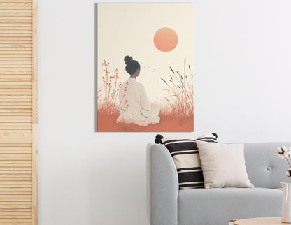 Meditative Evening Wall Decor