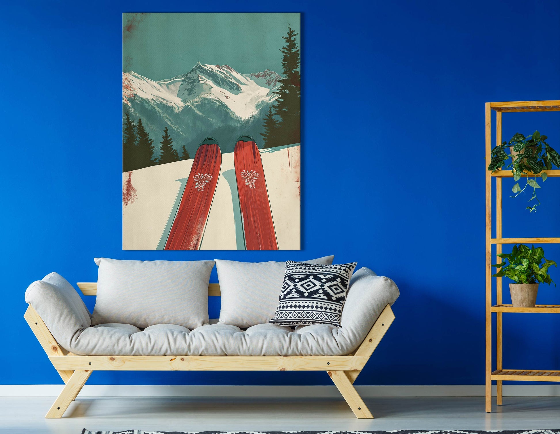 Ski Landscape Art Print