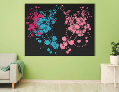 Abstract Botanical Canvas Art