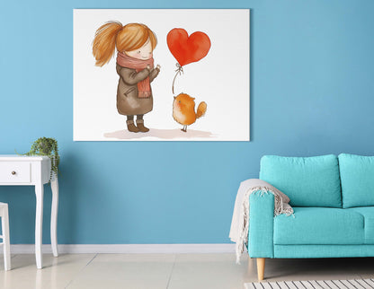  Watercolor Heart Balloon Art