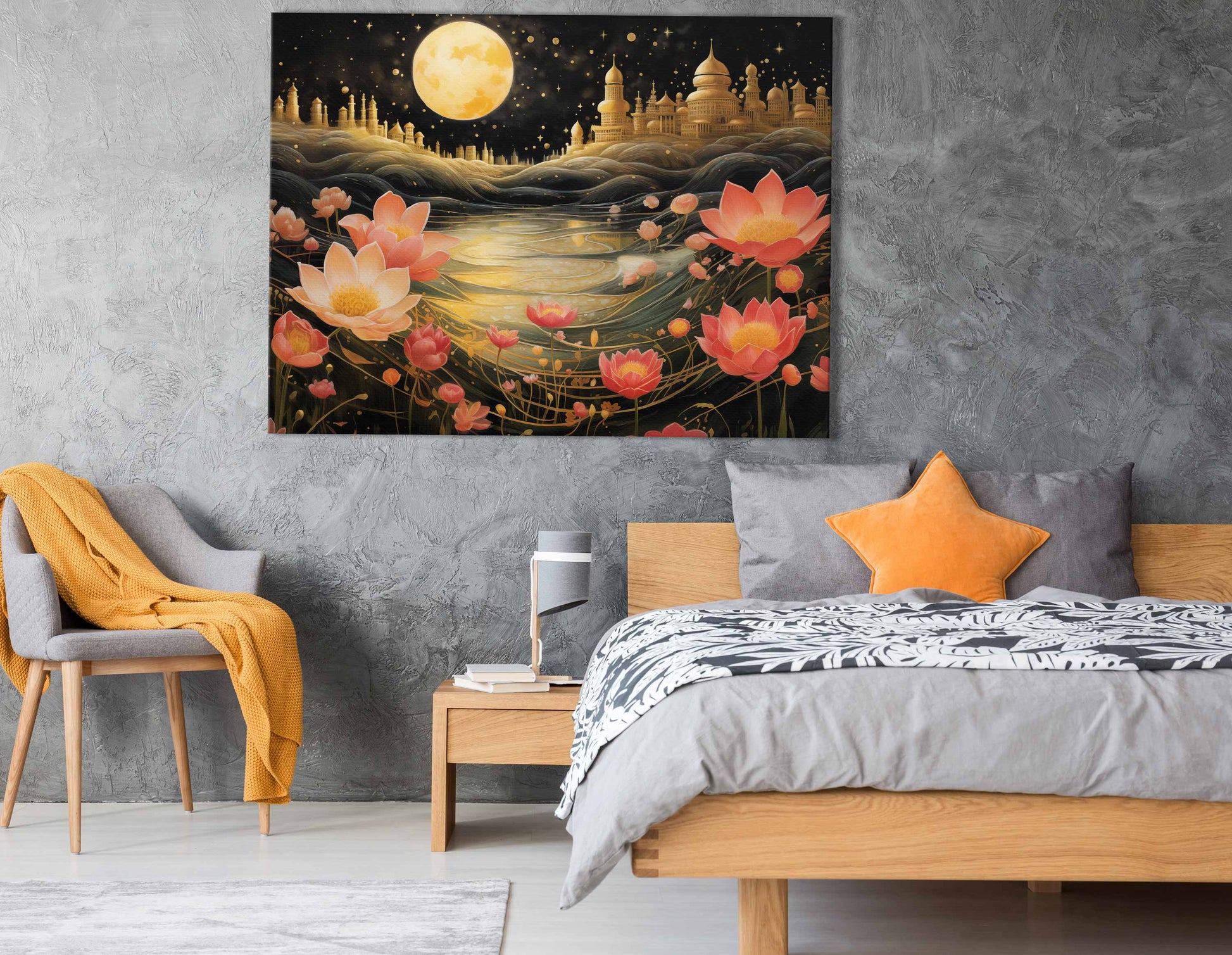 Floral Moonlight Wall Decor