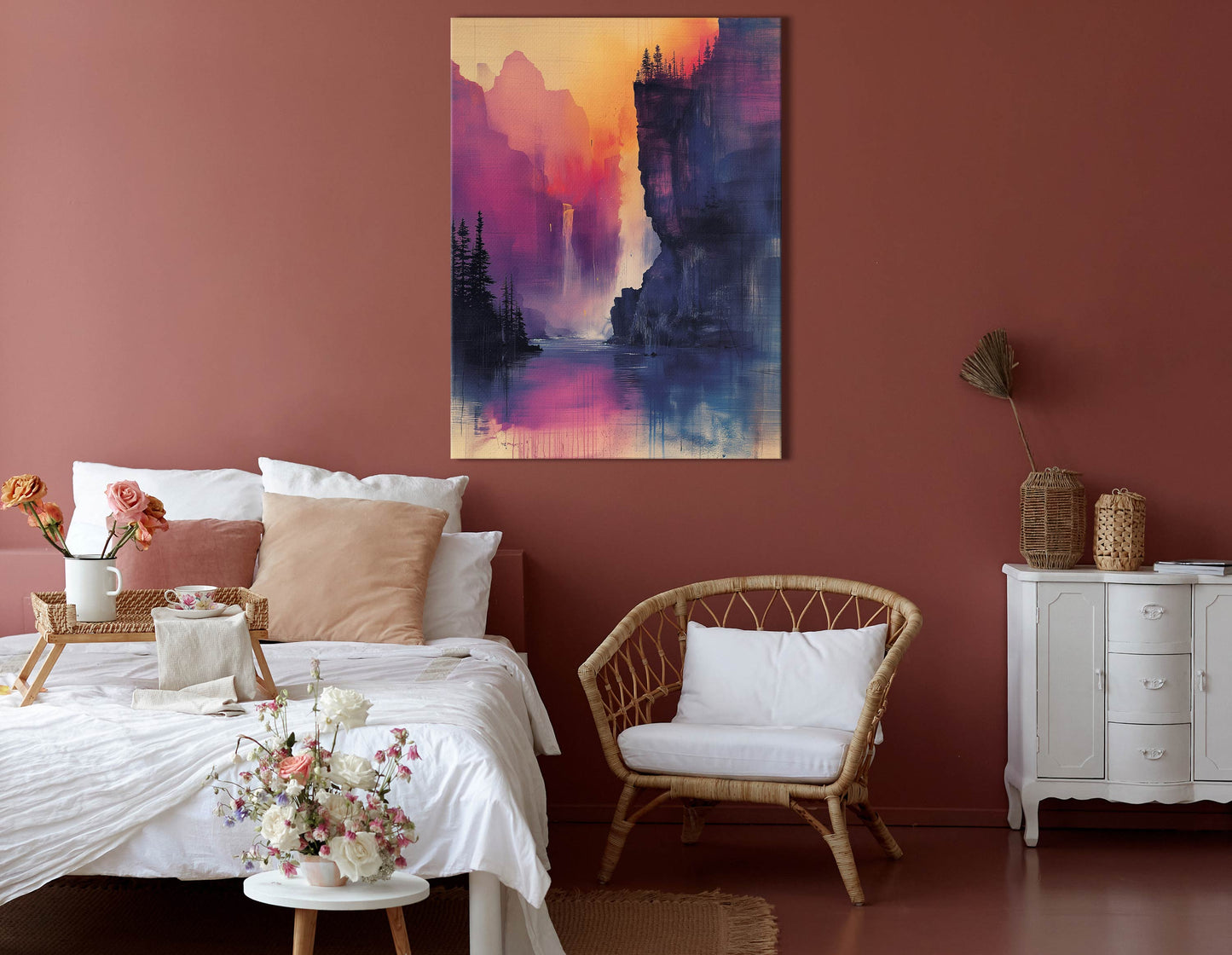 Serene Waterfall Wall Art