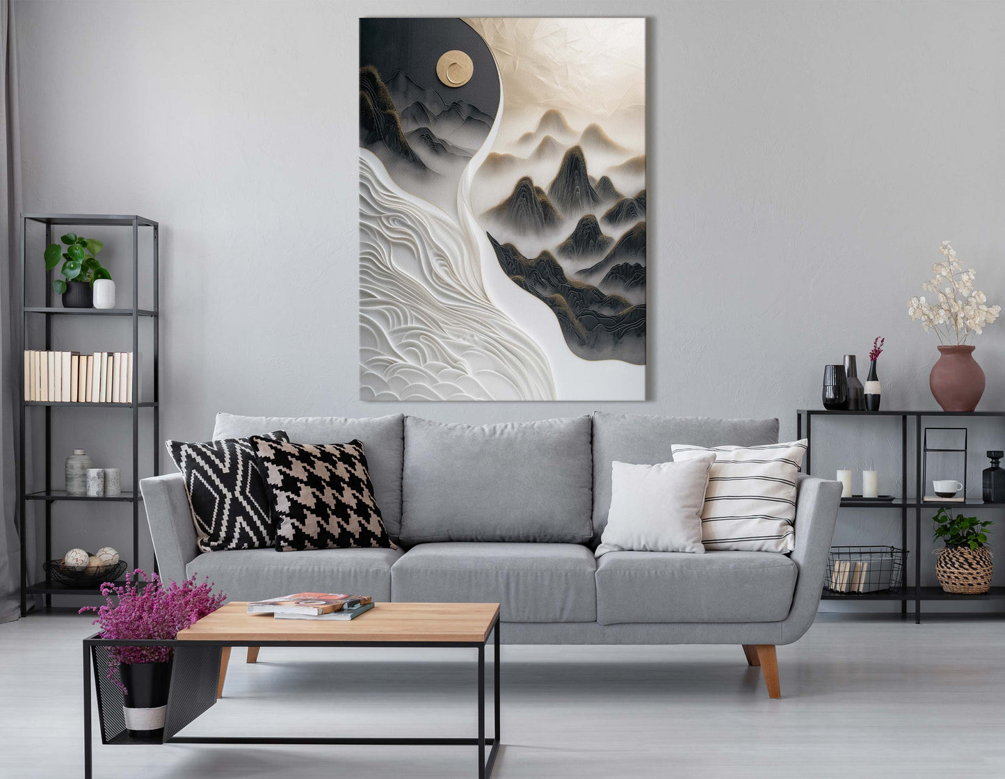 Abstract Mountain Wall Art 