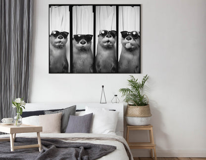 Fun-Loving Otter Photo Strip - Canvas Print