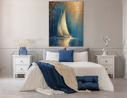 Celestial Sailboat Print