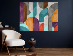    Colorful Geometric Canvas